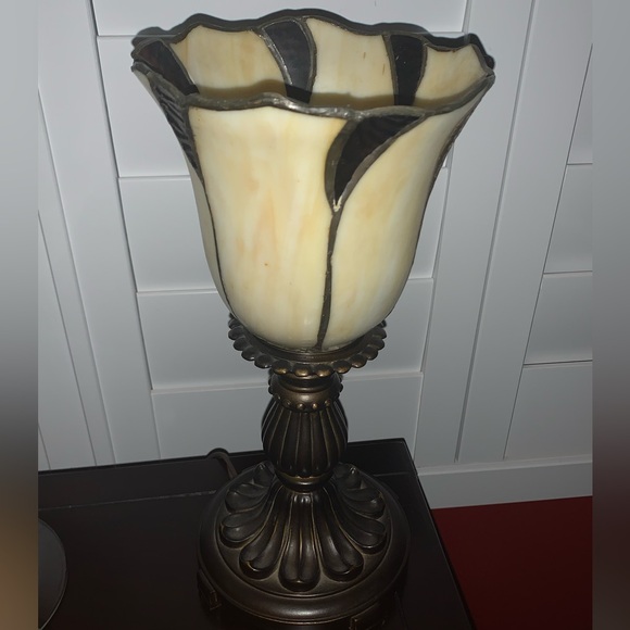 Table Lamp Other - Cream and Brown Decorative Accent Lamp